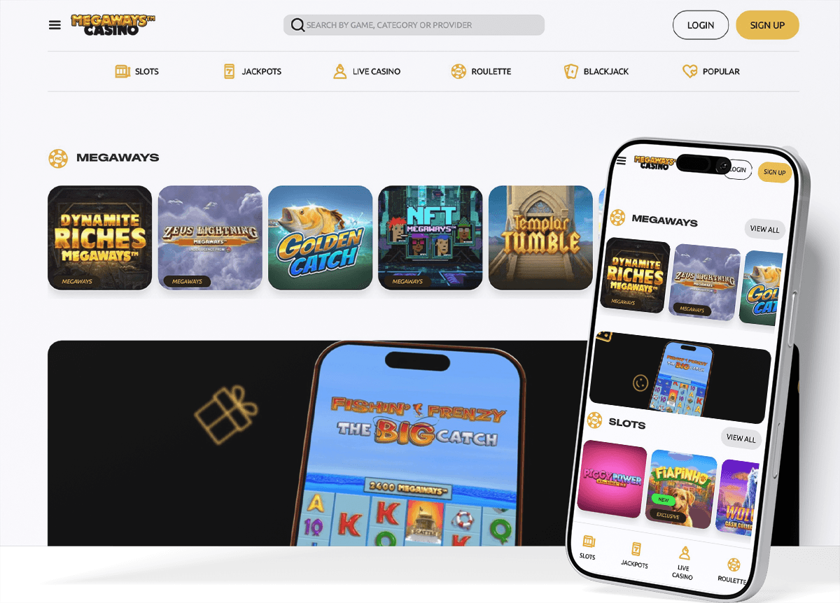 Megaways Casino screenshot