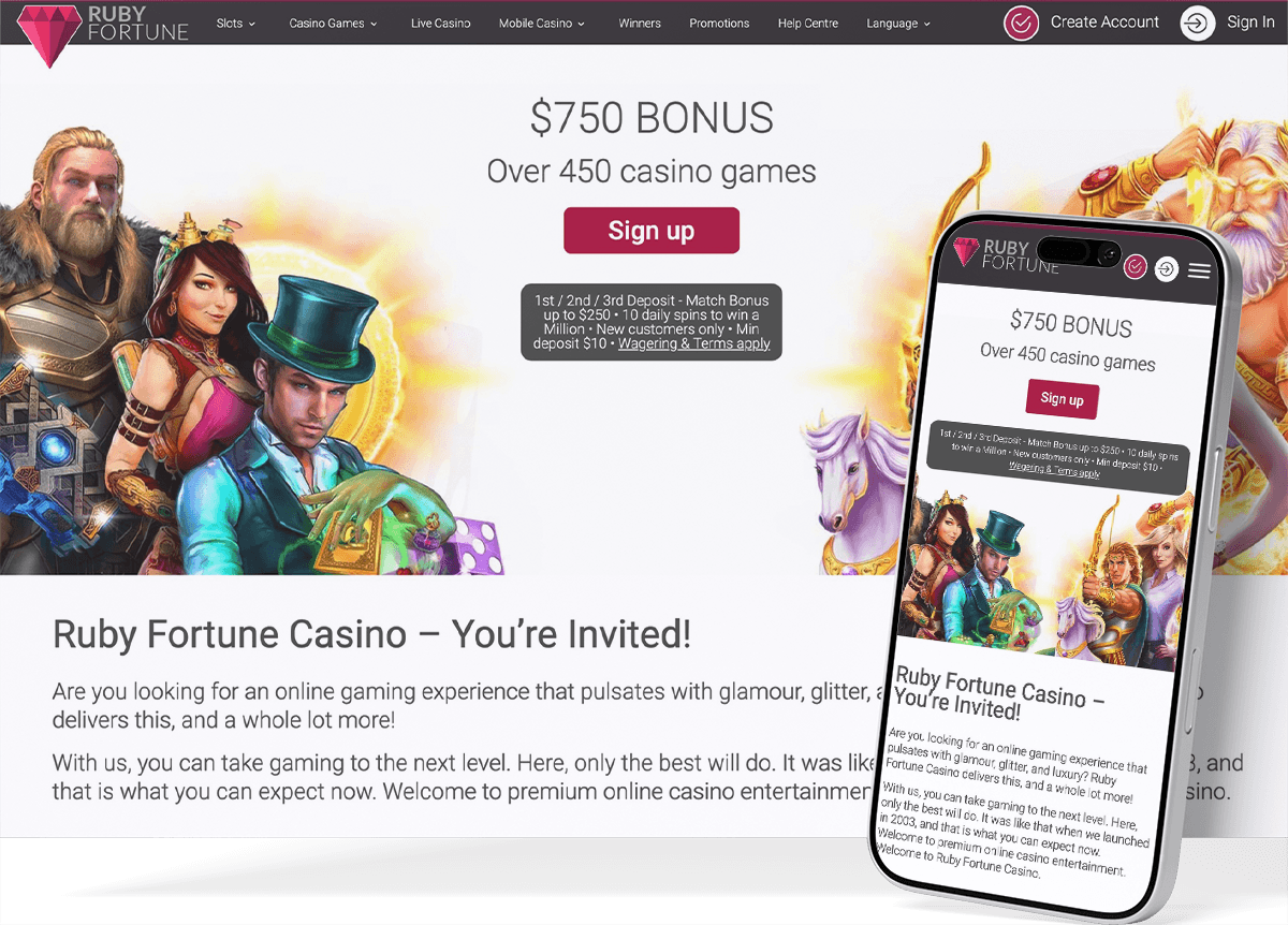 Ruby Fortune screenshot
