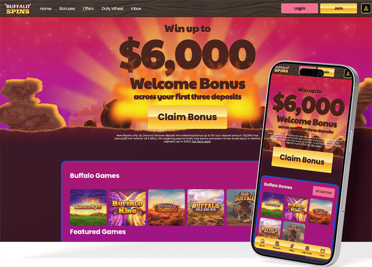 Buffalo Spins CA screenshot
