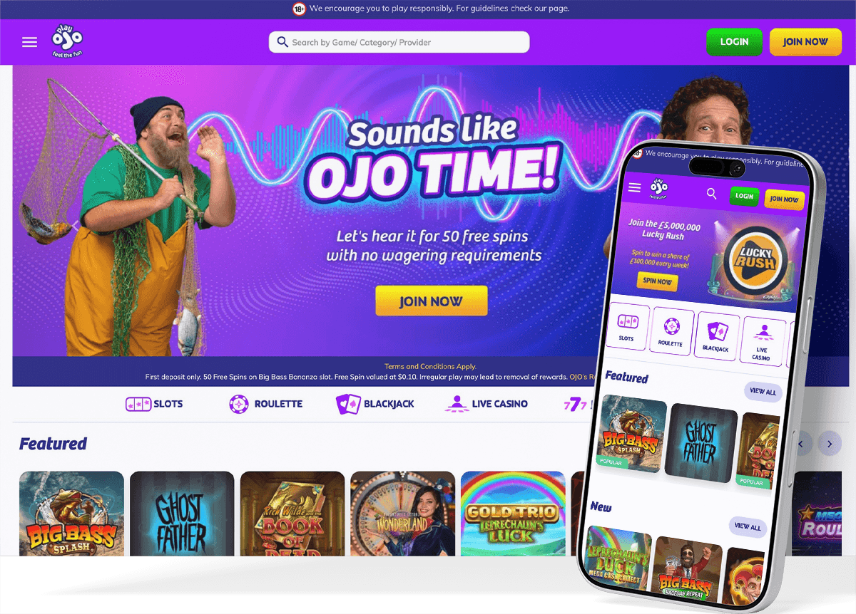 PlayOJO screenshot