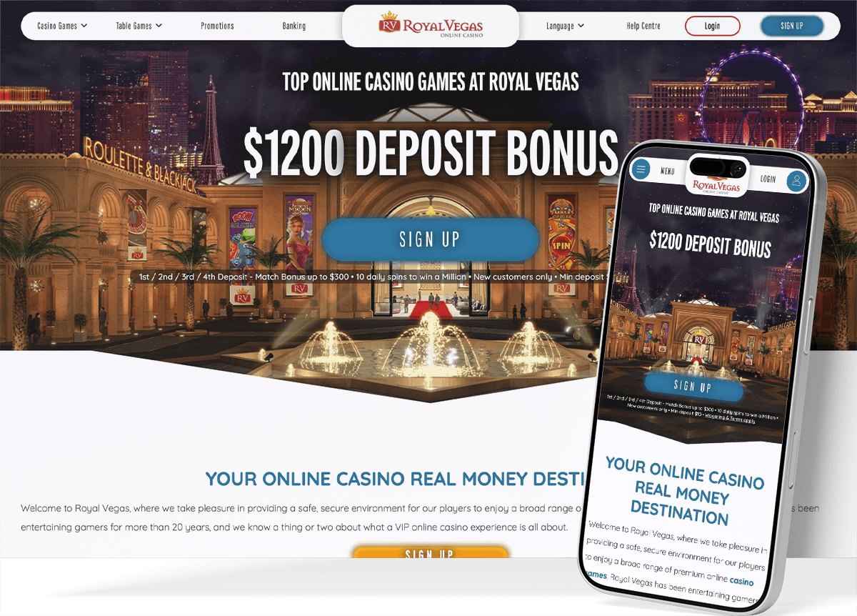 Royal Vegas Casino screenshot