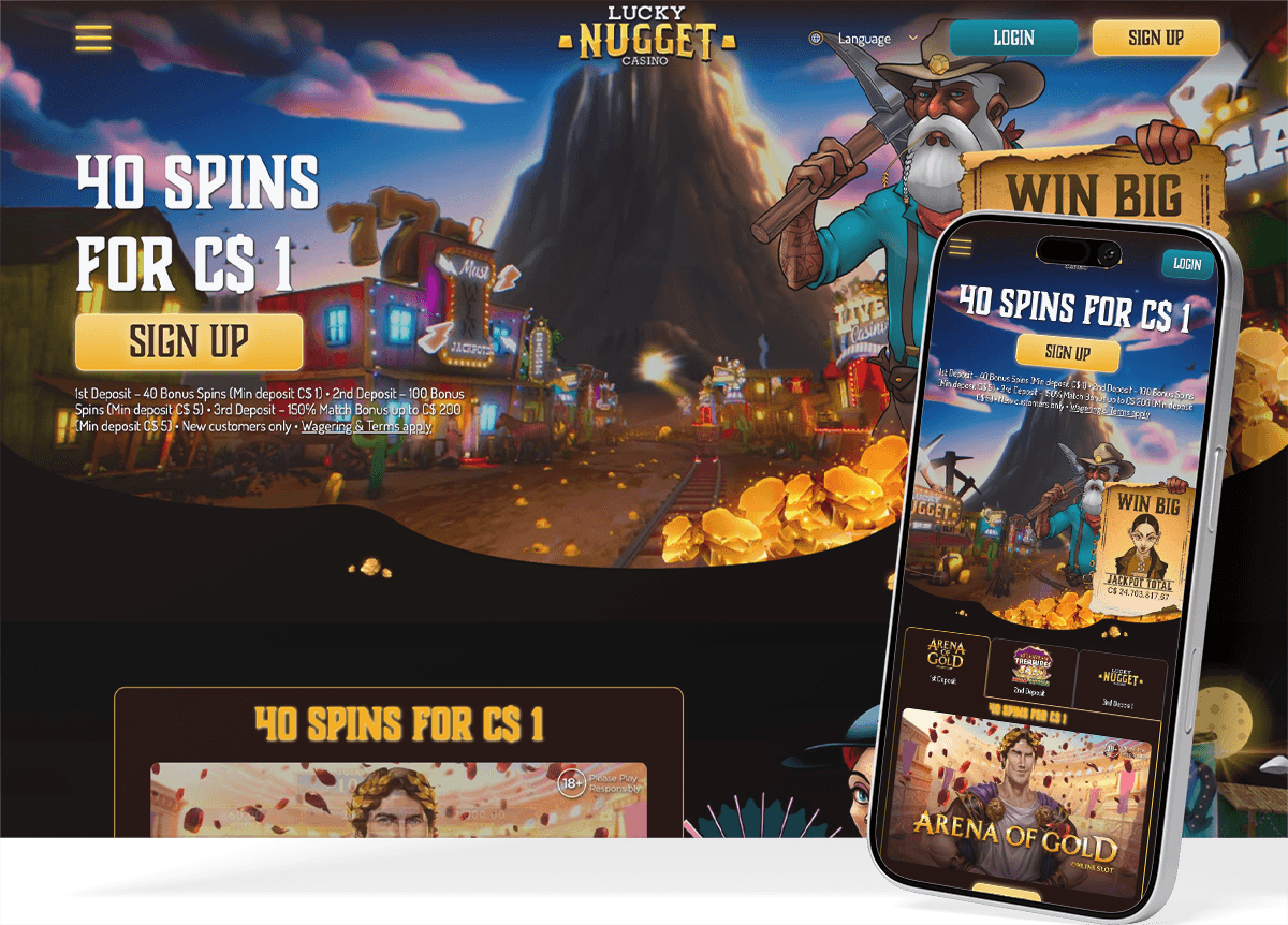 Lucky Nugget Casino screenshot